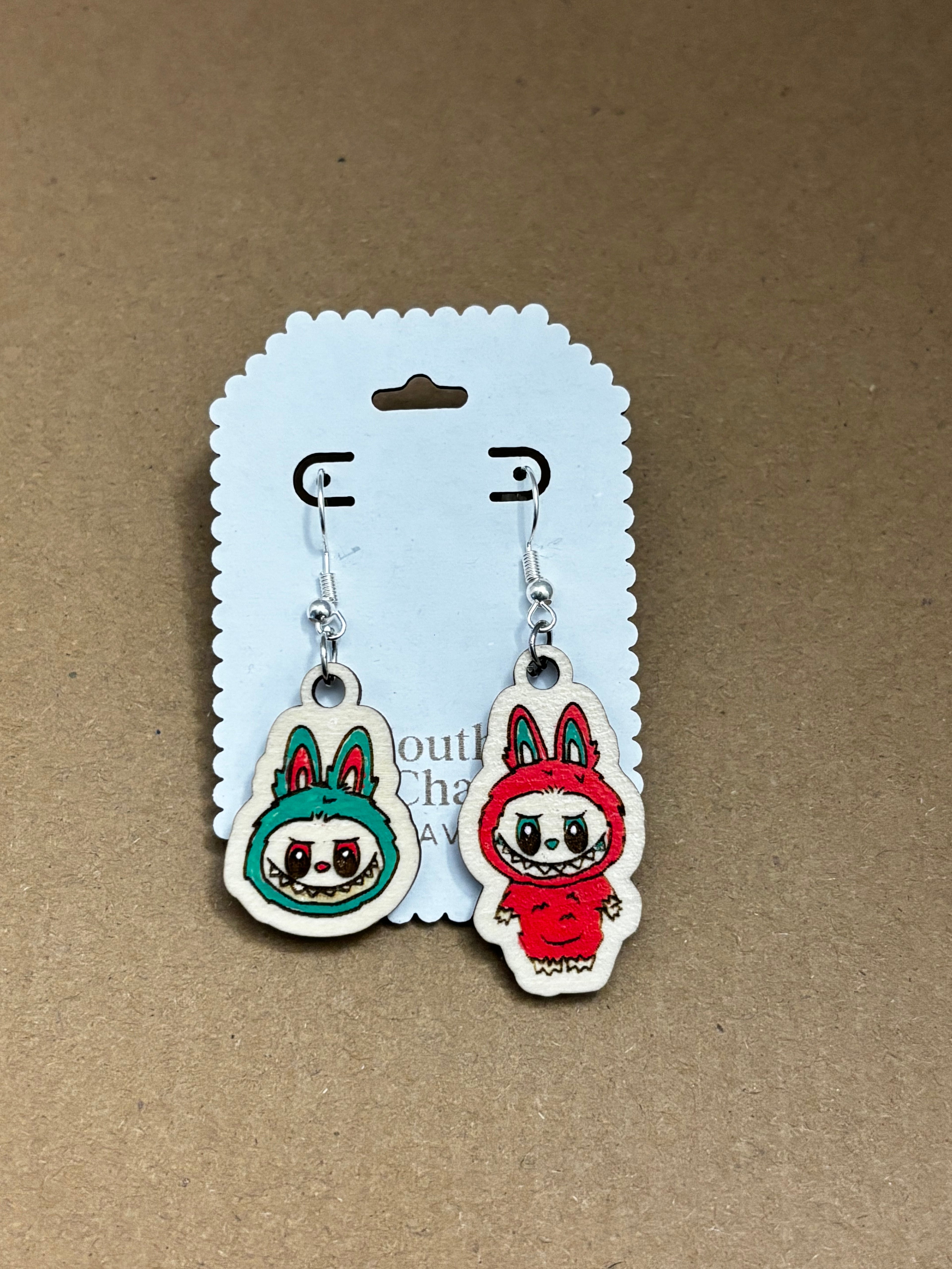 Ugly Monster Dangle Earrings