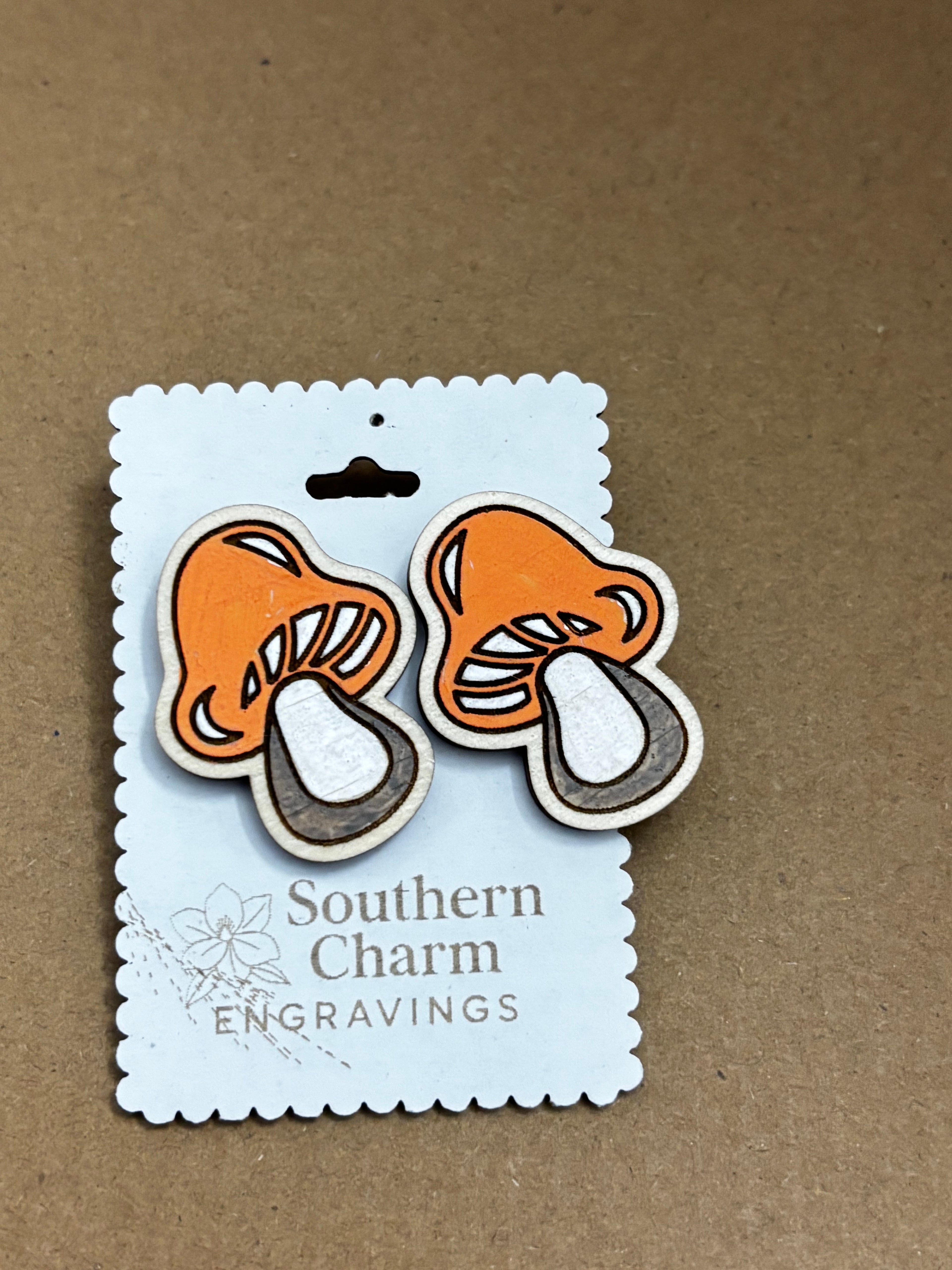 Autumn Mushroom studs