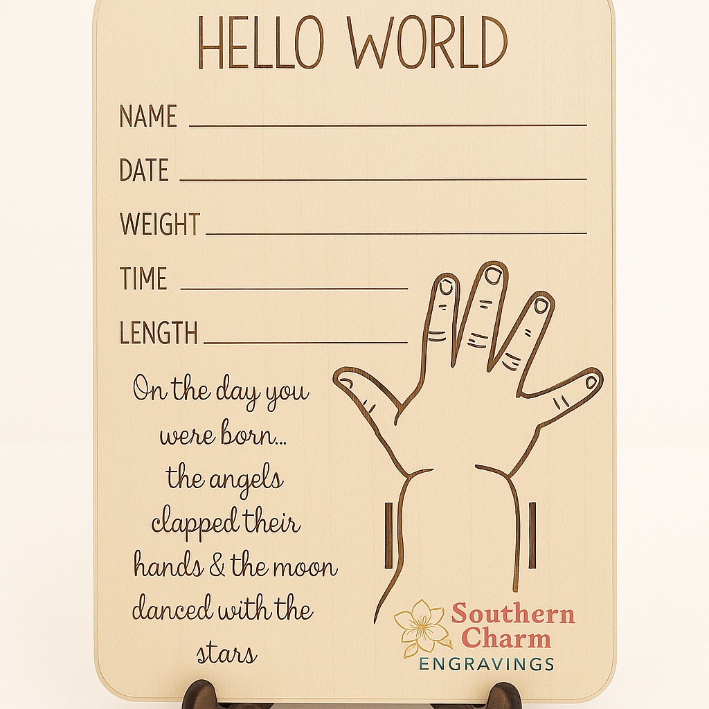 Birth Stat and Hospital Band Display
