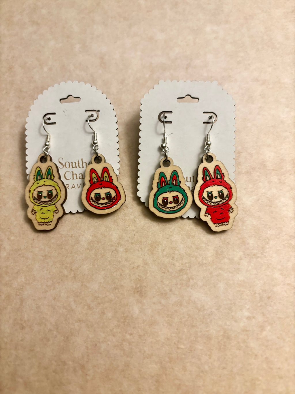 Ugly Monster Dangle Earrings