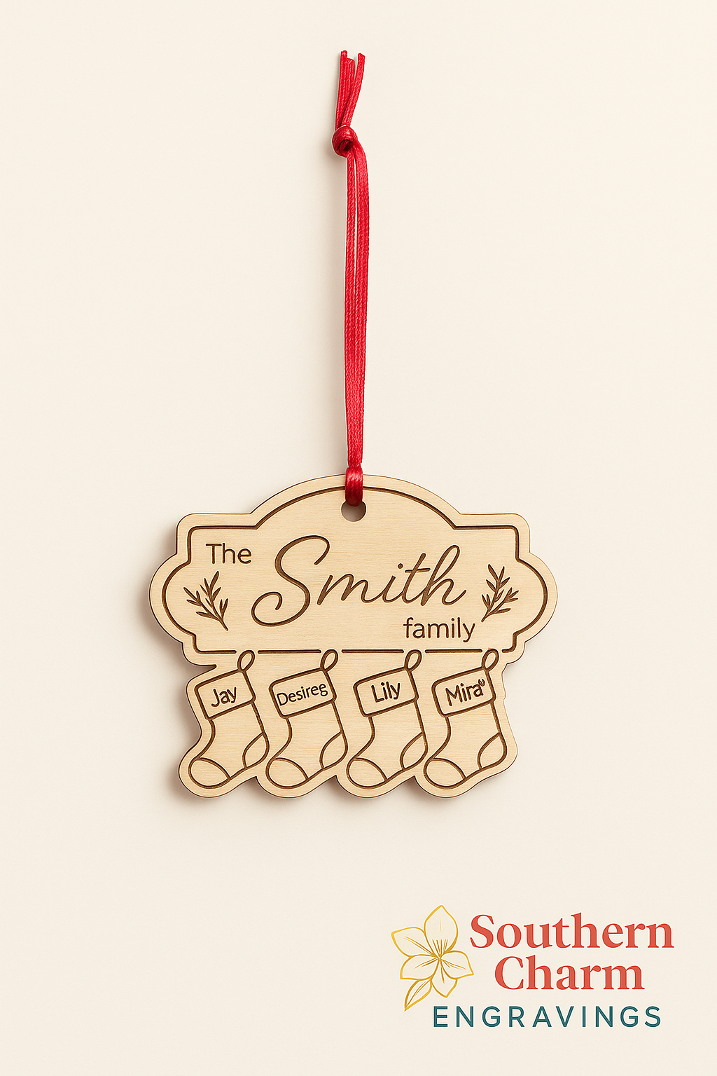 Family stocking Ornament